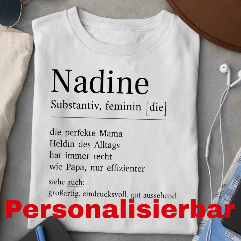 Mama Definition - Bio Damen Shirt *personalisierbar*