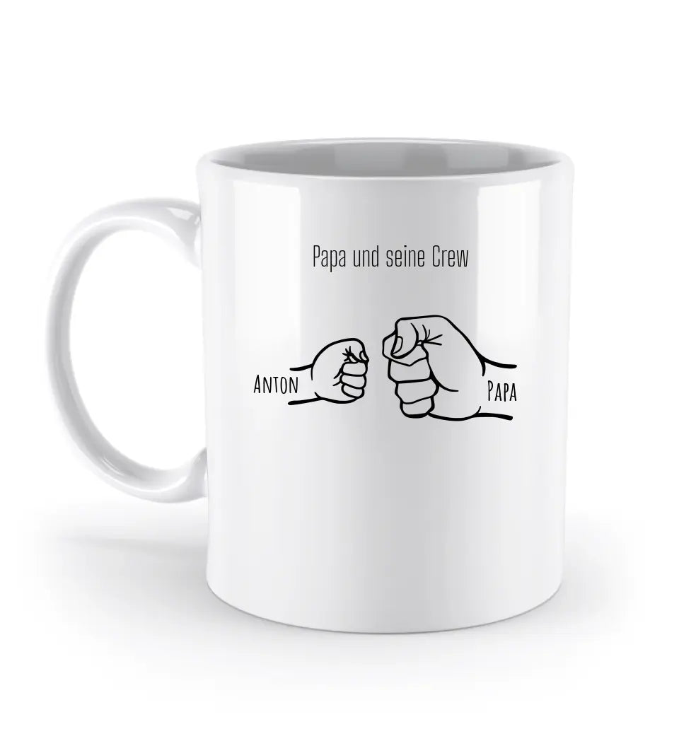Papa und seine Crew - Tasse Standard Mug White OneSize