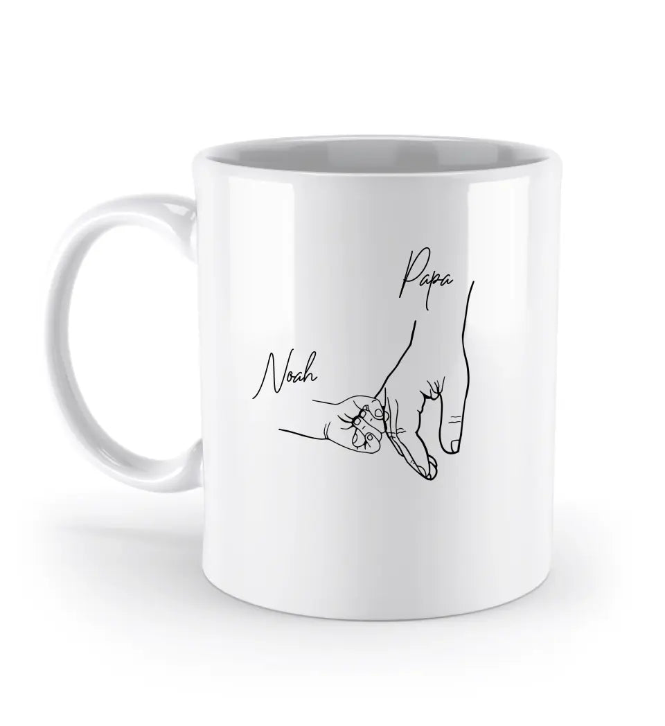 Hold my hand dad - Tasse Standard Mug White OneSize