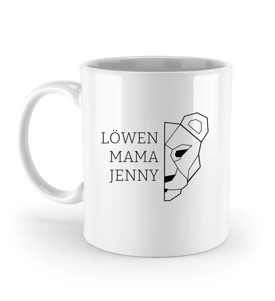 Löwen Mama - Tasse mit Namen Standard Mug White OneSize