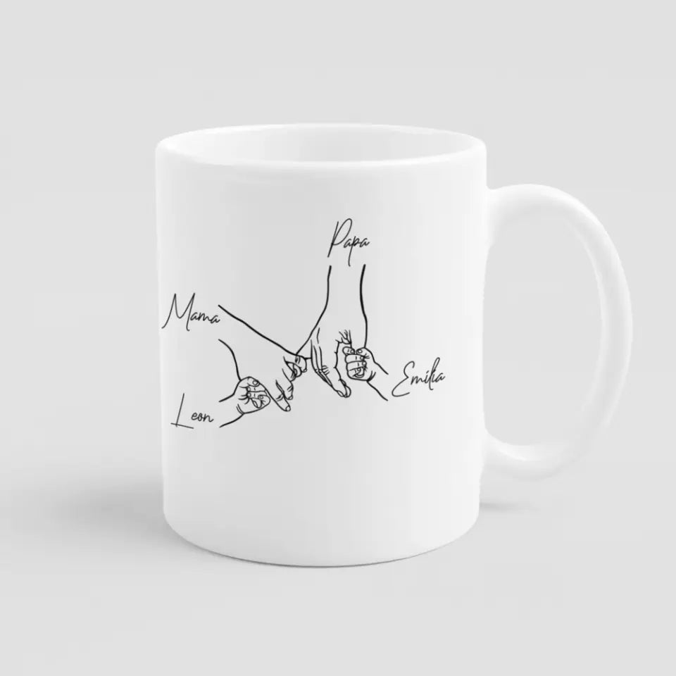 Family Hands - Panorama Tasse
