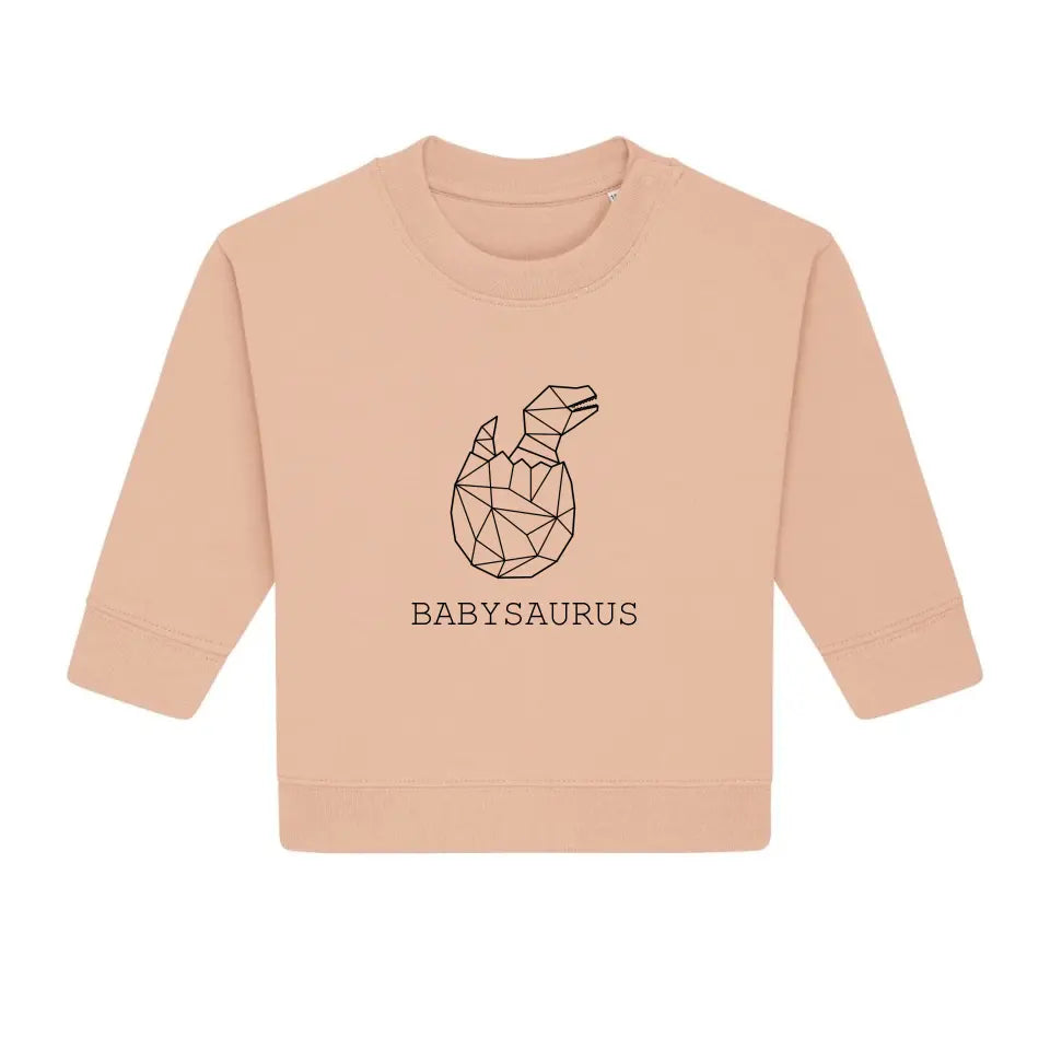 Babysaurus - Bio Baby Sweathirt *personalisierbar (ohne Namen)*