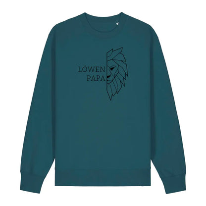 Löwen Papa - Bio Unisex Sweatshirt *personalisierbar (ohne Namen)*