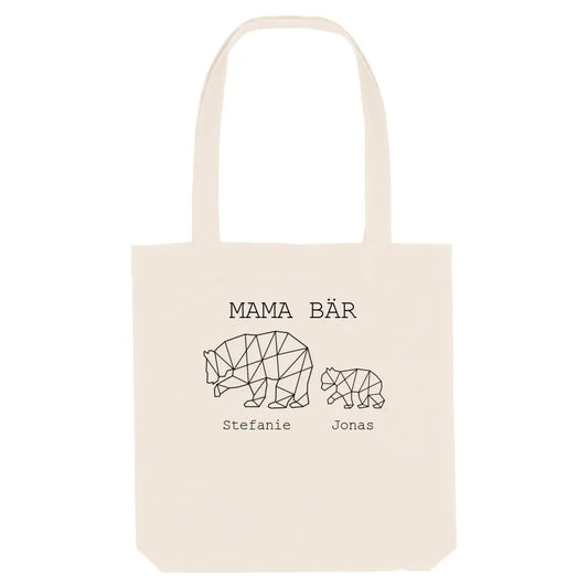 Mama Bär - Bio Jutebeutel Tote Bag ST ST Natural OS