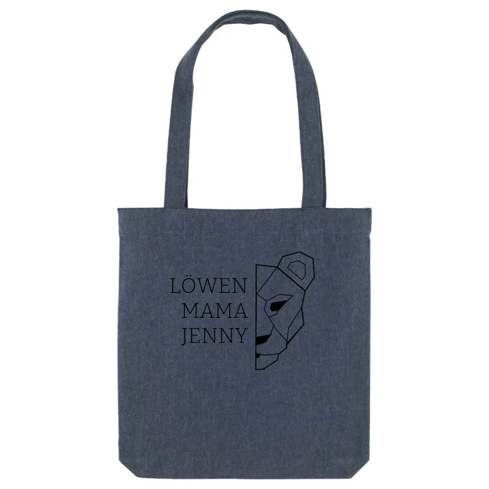 Löwen Mama - Bio Jutebeutel Tote Bag ST ST Midnight-Blue OS