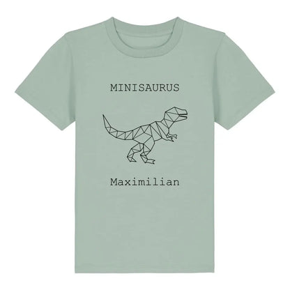Minisaurus - Bio Kinder Shirt *personalisierbar (mit Namen)*