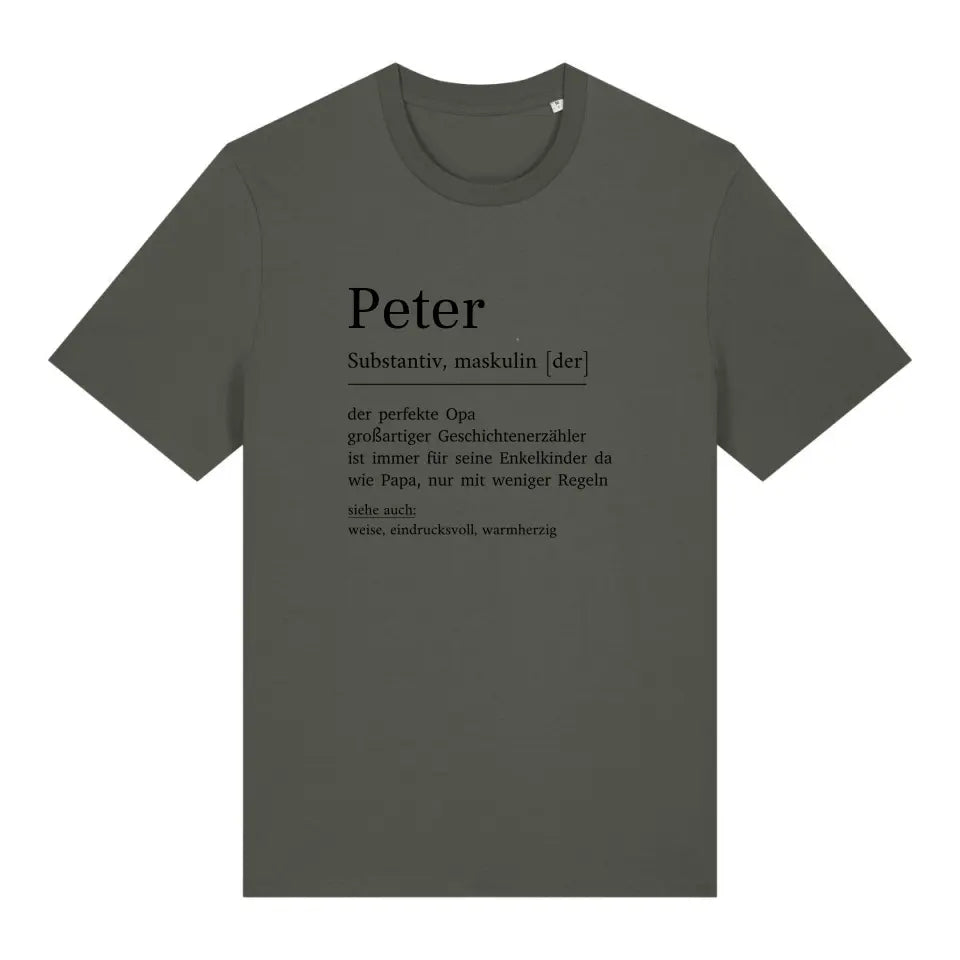 Opa Definition - Bio Herren Shirt *personalisierbar*