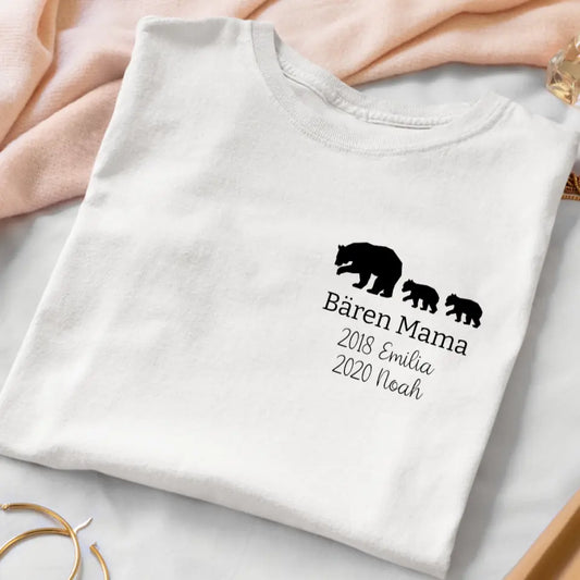 Bären Mama klein - Bio Damen Shirt *personalisierbar*