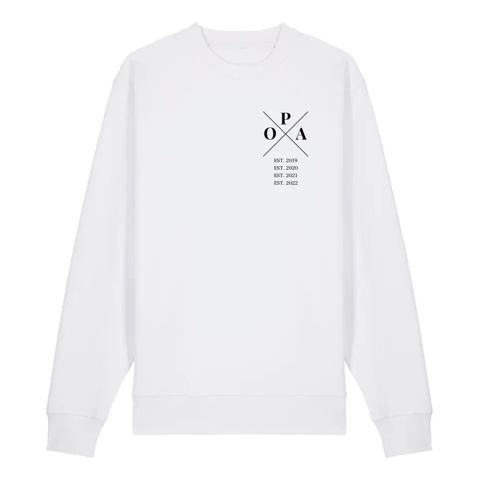 Opa Minimal - Bio Unisex Sweatshirt *personalisierbar*