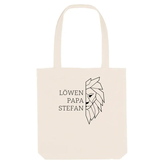Löwen Papa - Bio Jutebeutel Tote Bag ST ST Natural OS