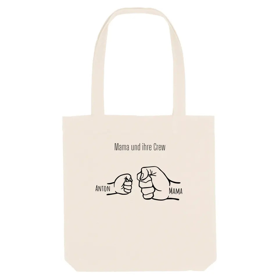 Mama und ihre Crew - Bio Jutebeutel Tote Bag ST ST Natural OS