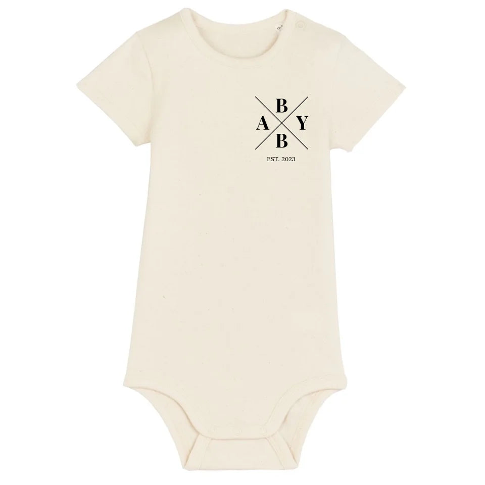 Baby Minimal - Bio Baby Body *personalisierbar* Baby Body ST ST Natural-Raw