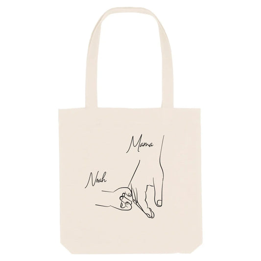 Hold my hand Mom - Bio Jutebeutel Tote Bag ST ST Natural OS