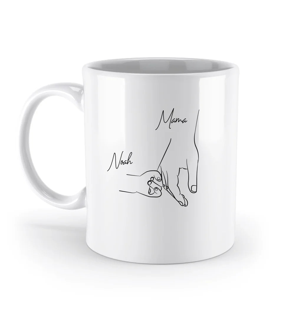 Hold my hand mom - Tasse Standard Mug White OneSize
