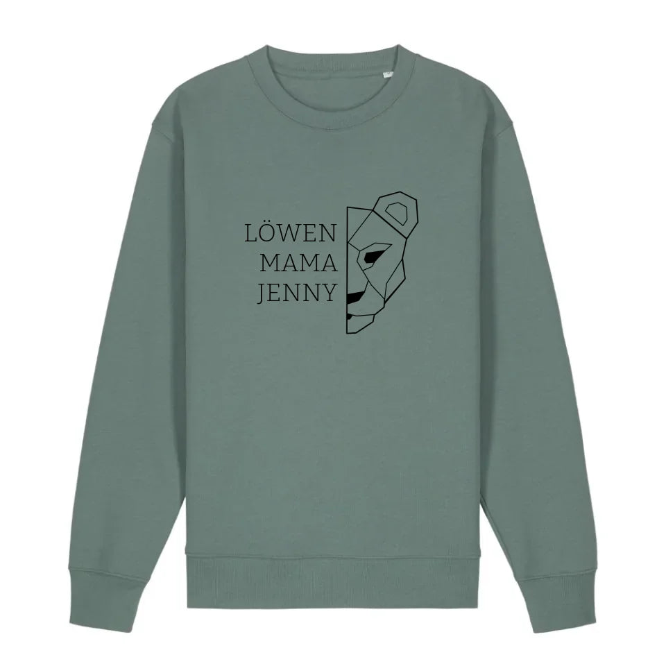 Löwen Mama - Bio Unisex Sweatshirt *personalisierbar (mit Namen)* Changer Sweatshirt 2.0 ST ST Green-Bay