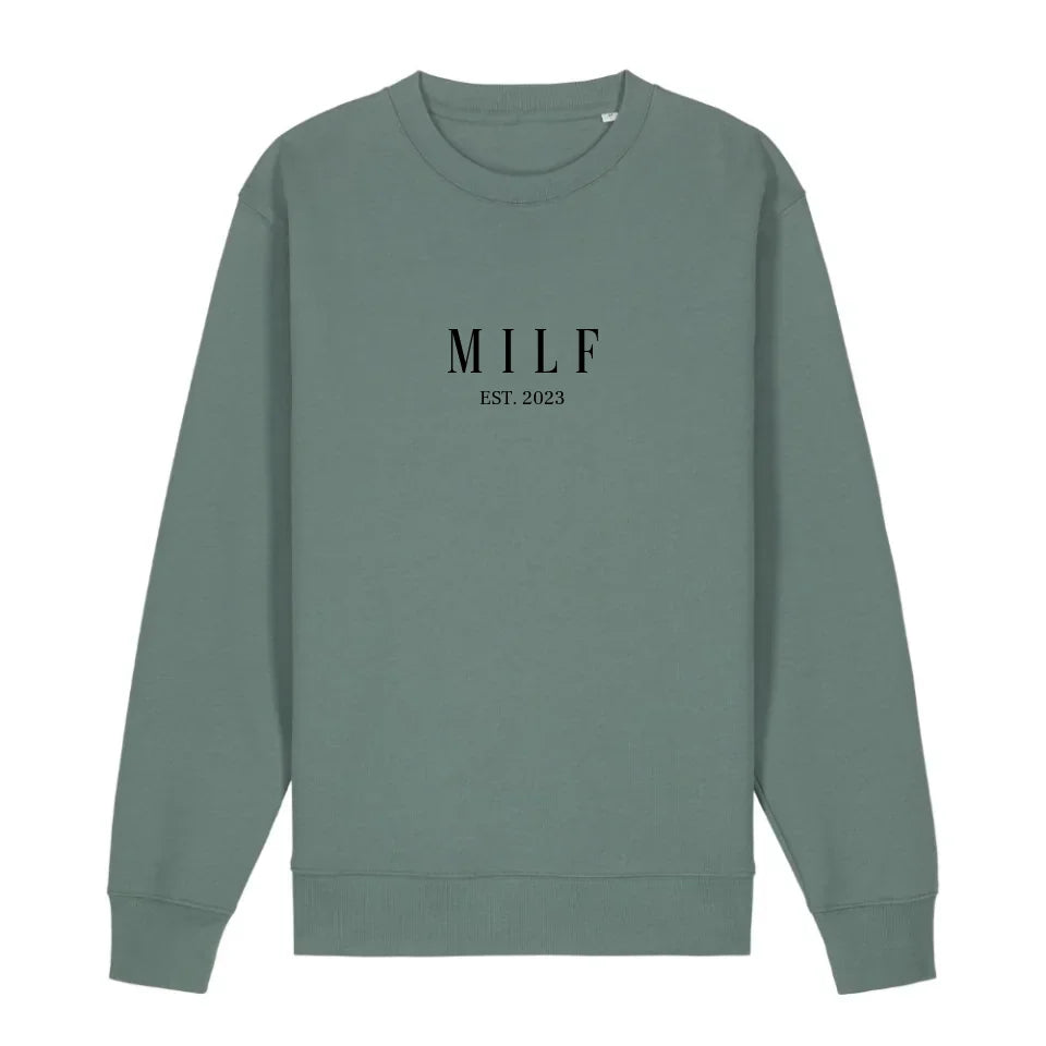 MILF - Bio Unisex Sweatshirt *personalisierbar* Changer Sweatshirt 2.0 ST ST Green-Bay