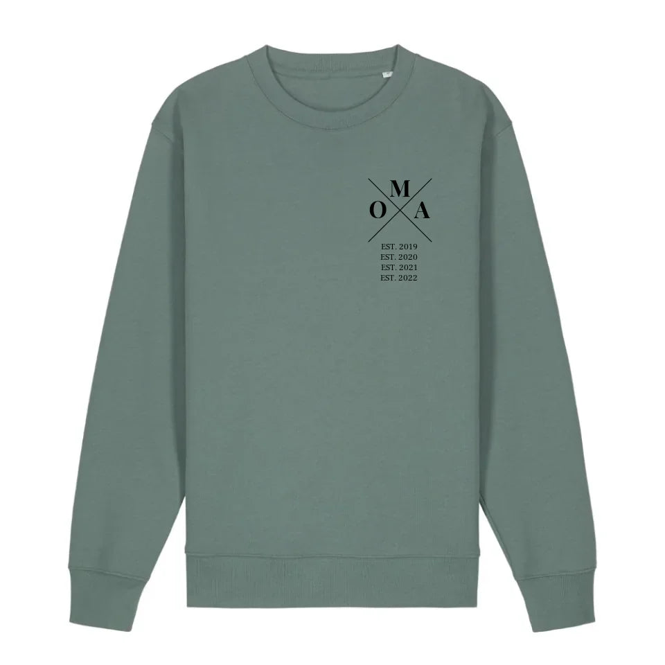 Oma Minimal - Bio Unisex Sweatshirt *personalisierbar* Changer Sweatshirt 2.0 ST ST Green-Bay