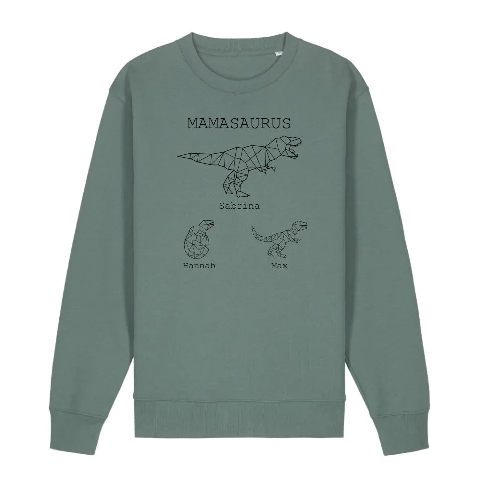 Mamasaurus - Bio Unisex Sweatshirt *personalisierbar (mit Namen)* Changer Sweatshirt 2.0 ST ST Green-Bay