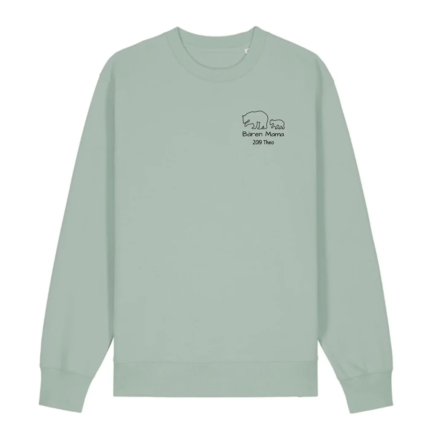Bären Mama - Bio Unisex Sweatshirt *personalisierbar* Changer Sweatshirt 2.0 ST ST Aloe
