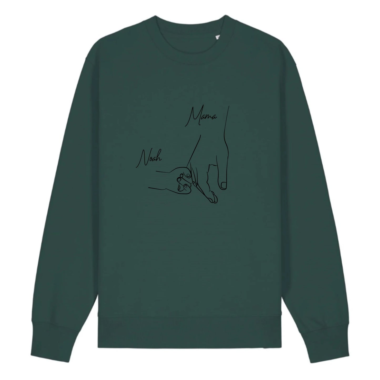 Hold my hand Mom - Bio Unisex Sweatshirt *personalisierbar*