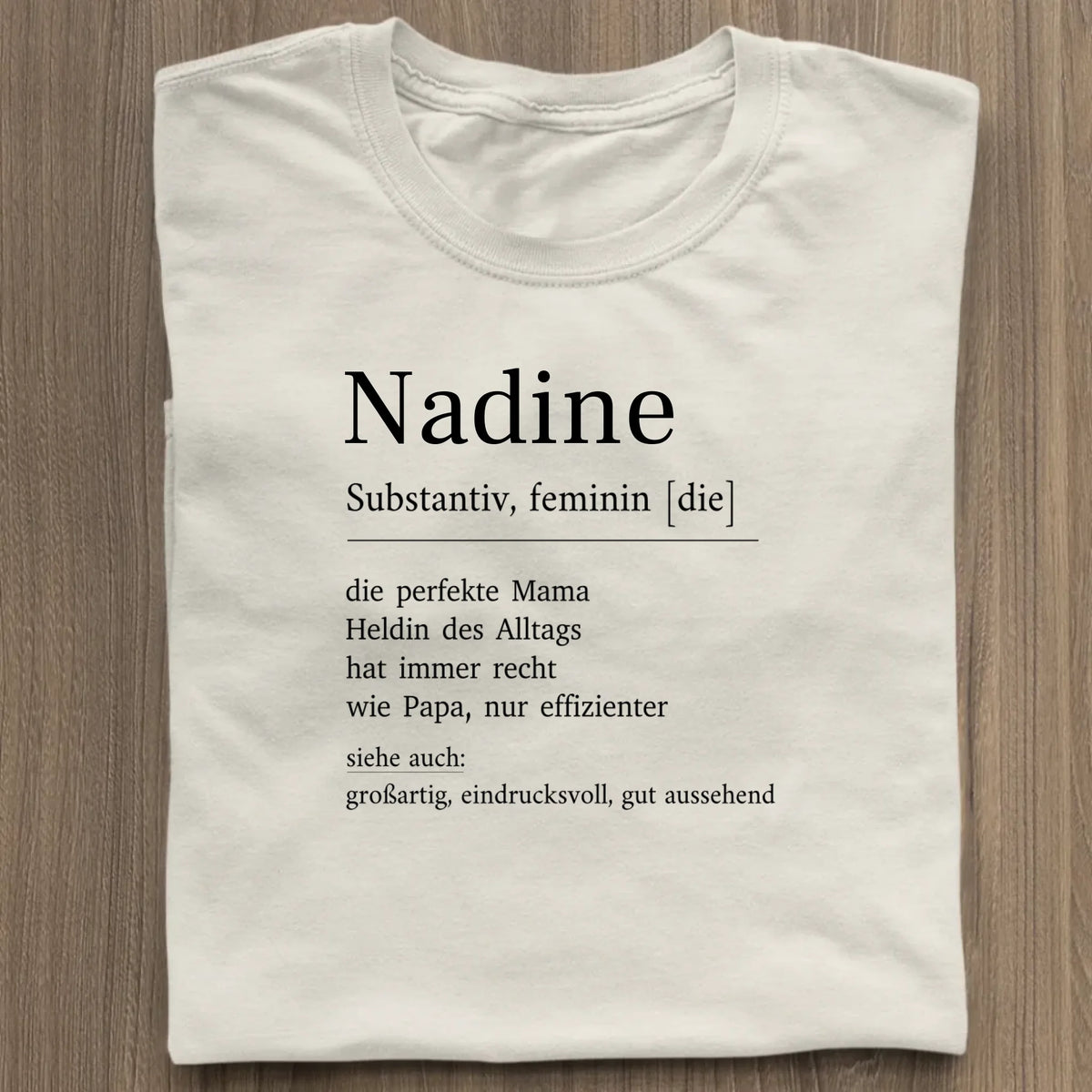 Mama Definition - Bio Damen Shirt *personalisierbar* Stella Muser Shirt ST ST Natural-Raw