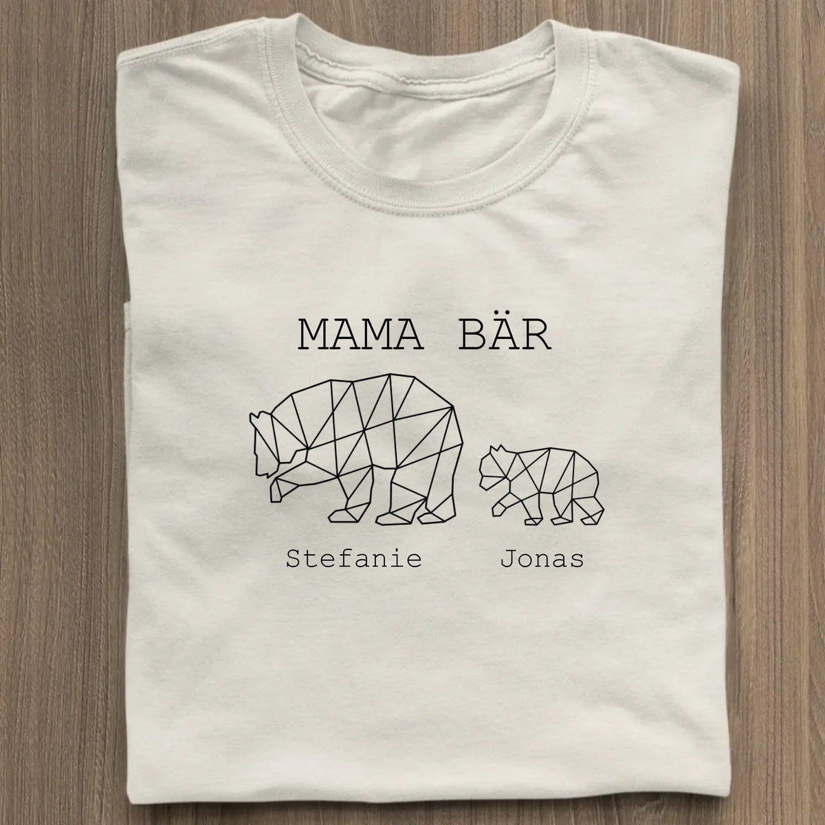 Mama Bär - Bio Damen Shirt *personalisierbar (1-4 Kinder mit Namen)* Stella Muser Shirt ST ST Natural-Raw