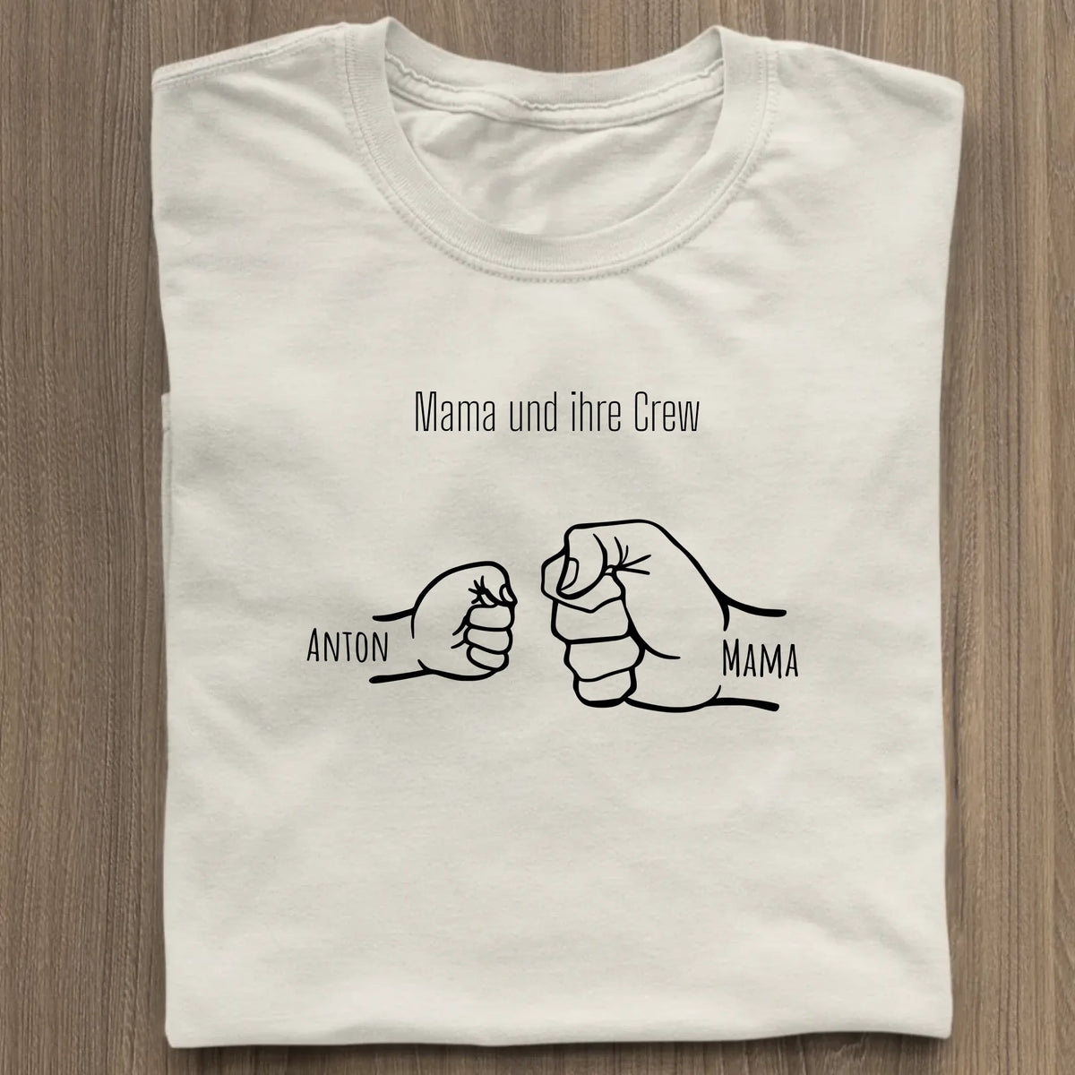Mama und ihre Crew - Bio Damen Shirt *personalisierbar* Stella Muser Shirt ST ST Natural-Raw