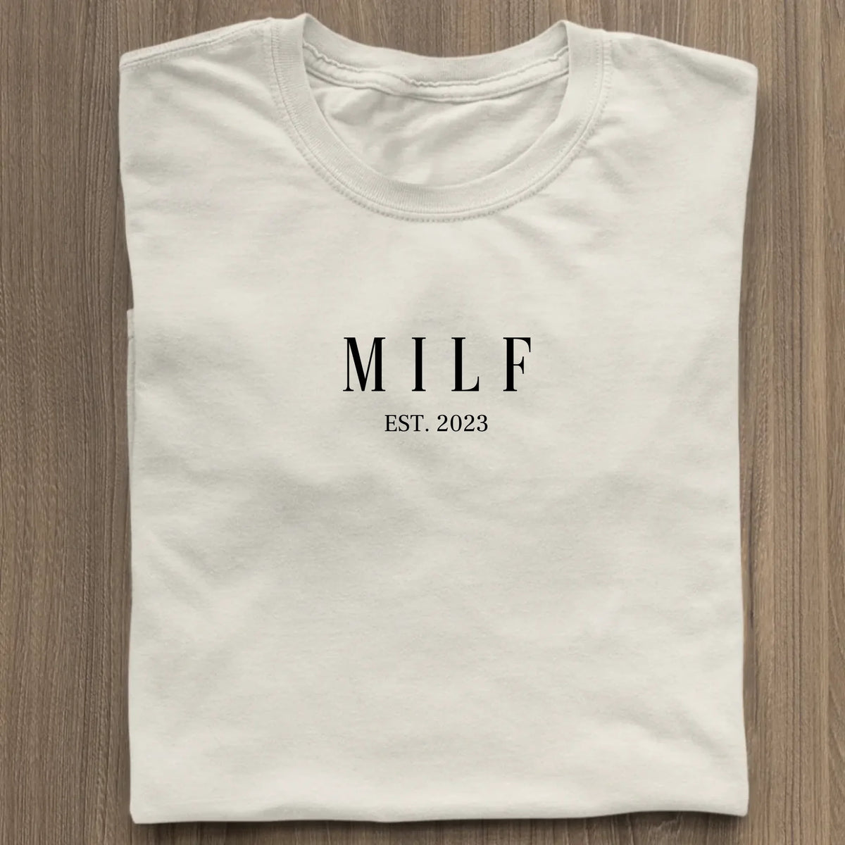 MILF - Premium Organic Shirt *personalisierbar* Stella Muser Shirt ST ST Natural-Raw