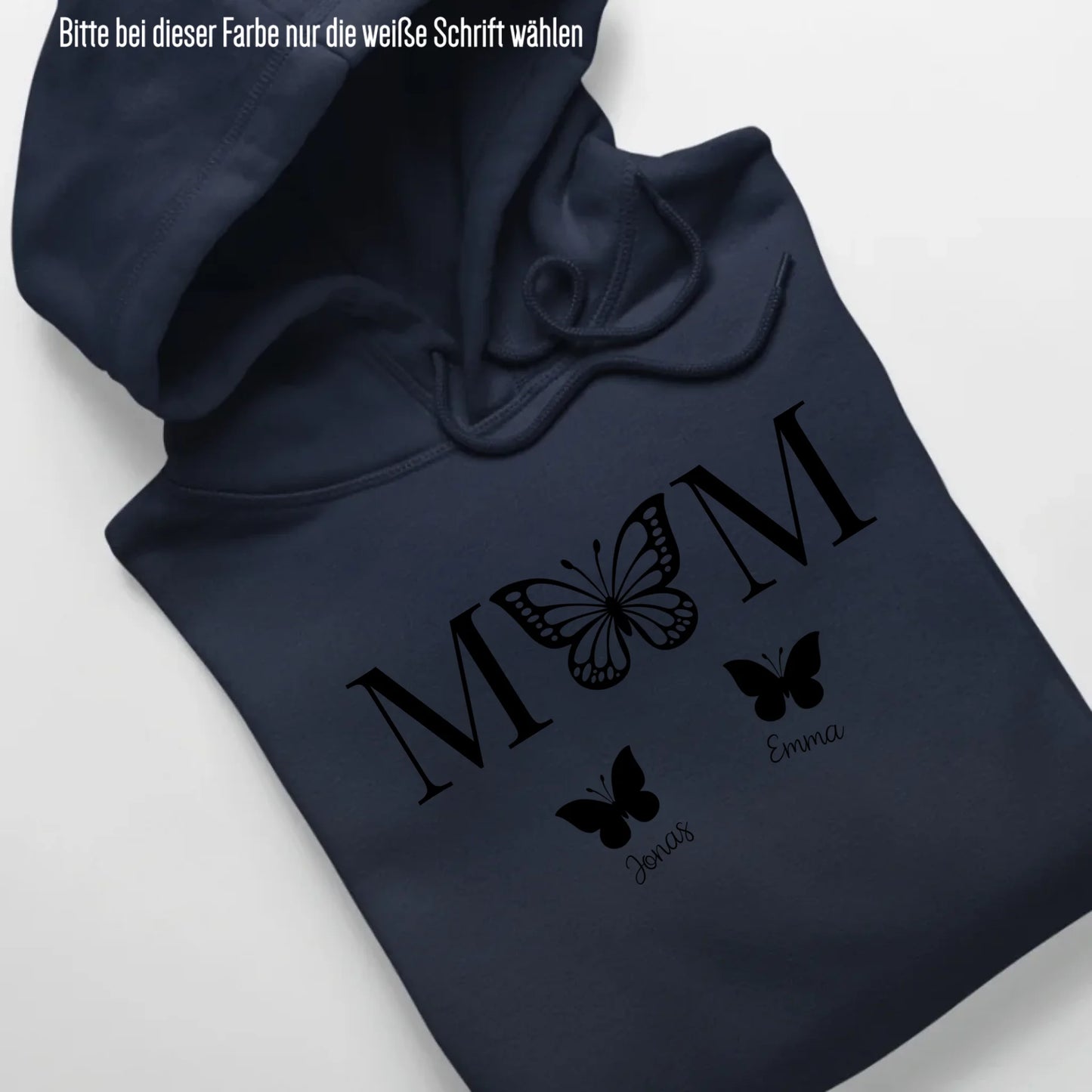 Mom Butterfly - Bio Unisex Hoodie *personalisierbar* Cruiser Hoodie 2.0 ST ST French-Navy