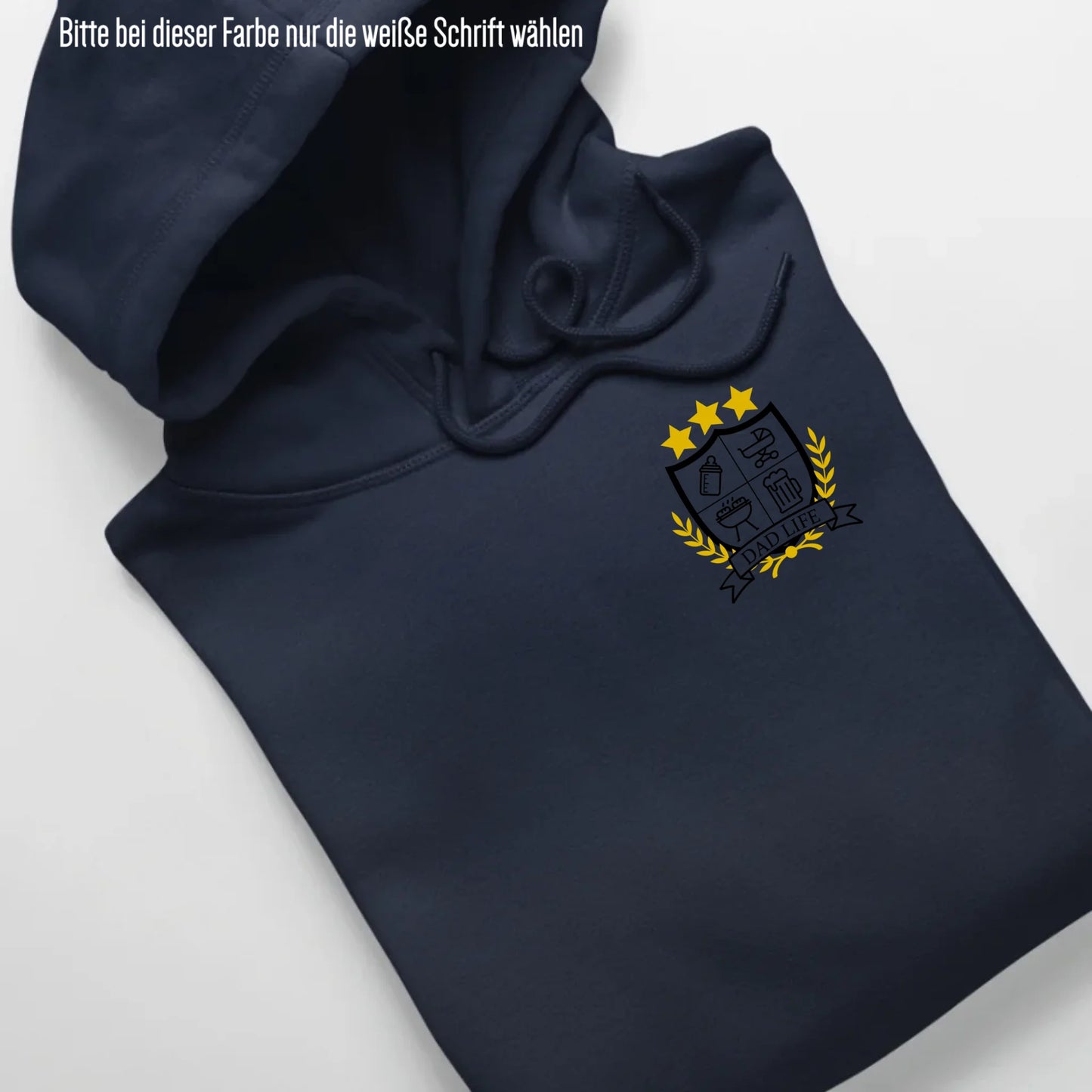 Dad/Mom Life Wappen - Bio Unisex Hoodie *personalisierbar* Cruiser Hoodie 2.0 ST ST French-Navy