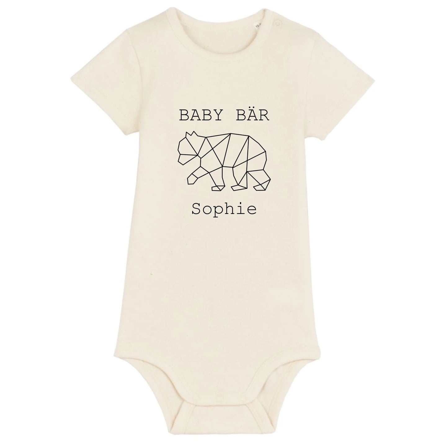 Baby Bär - Bio Baby Body *personalisierbar (mit Namen)* Baby Body ST ST Natural-Raw