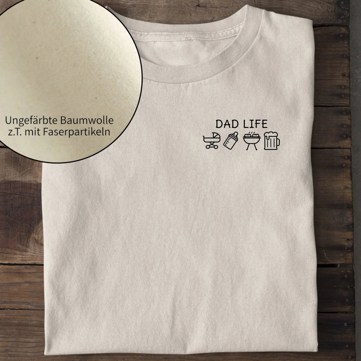 Dad Life Symbole - Bio Herren Shirt *personalisierbar* Creator T-Shirt 2.0 ST ST Natural-Raw