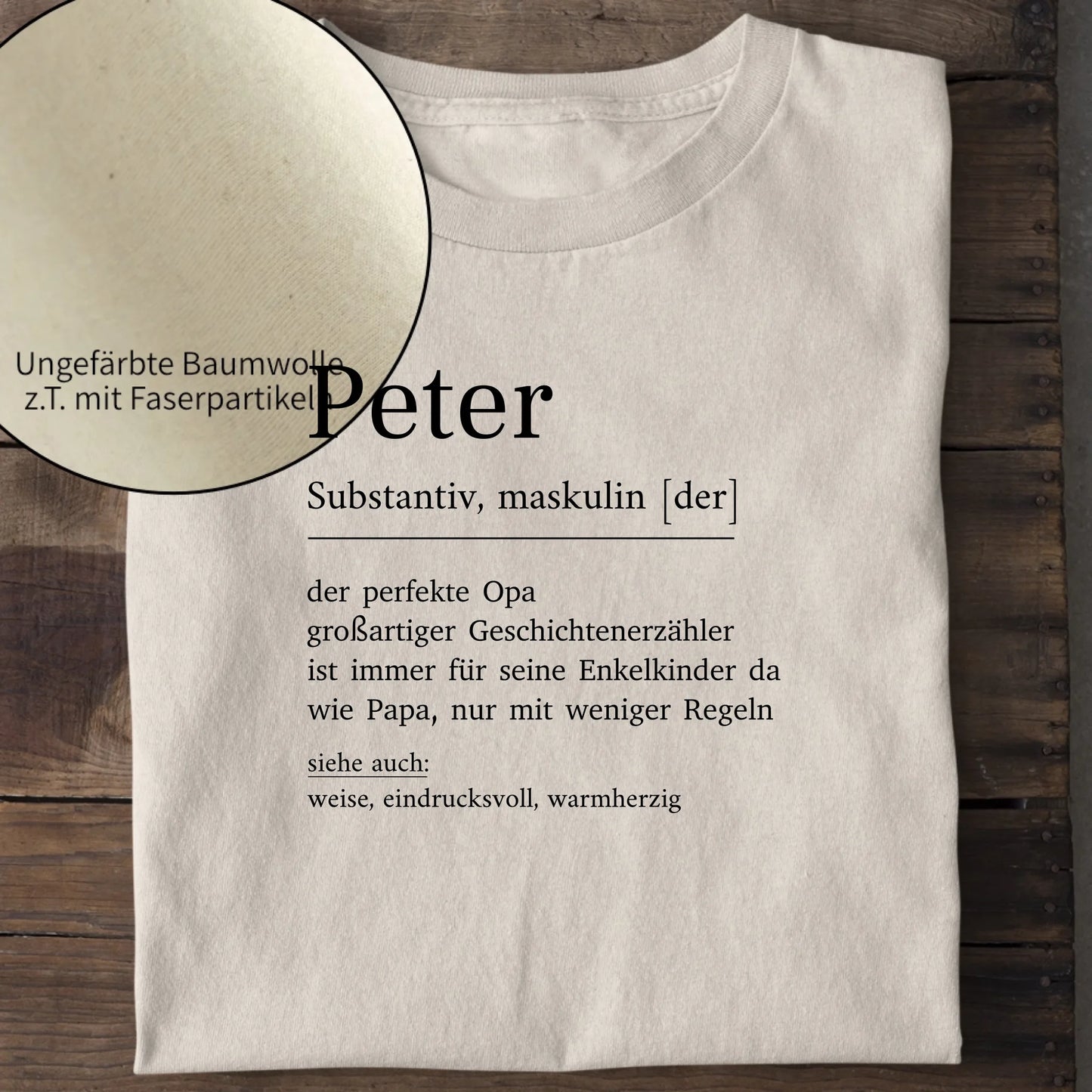 Opa Definition - Bio Herren Shirt *personalisierbar* Creator T-Shirt 2.0 ST ST Natural-Raw