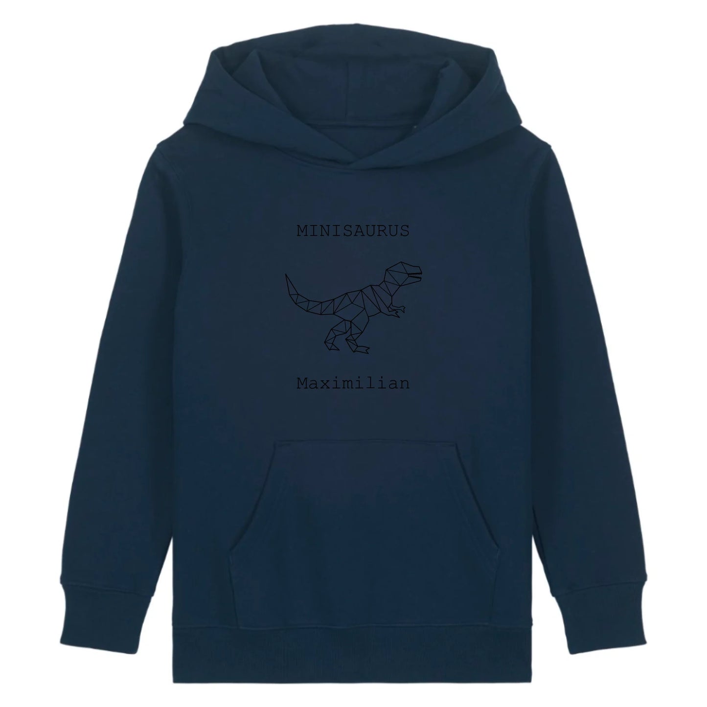 Minisaurus - Bio Kinder Hoodie *personalisierbar (mit Namen)*