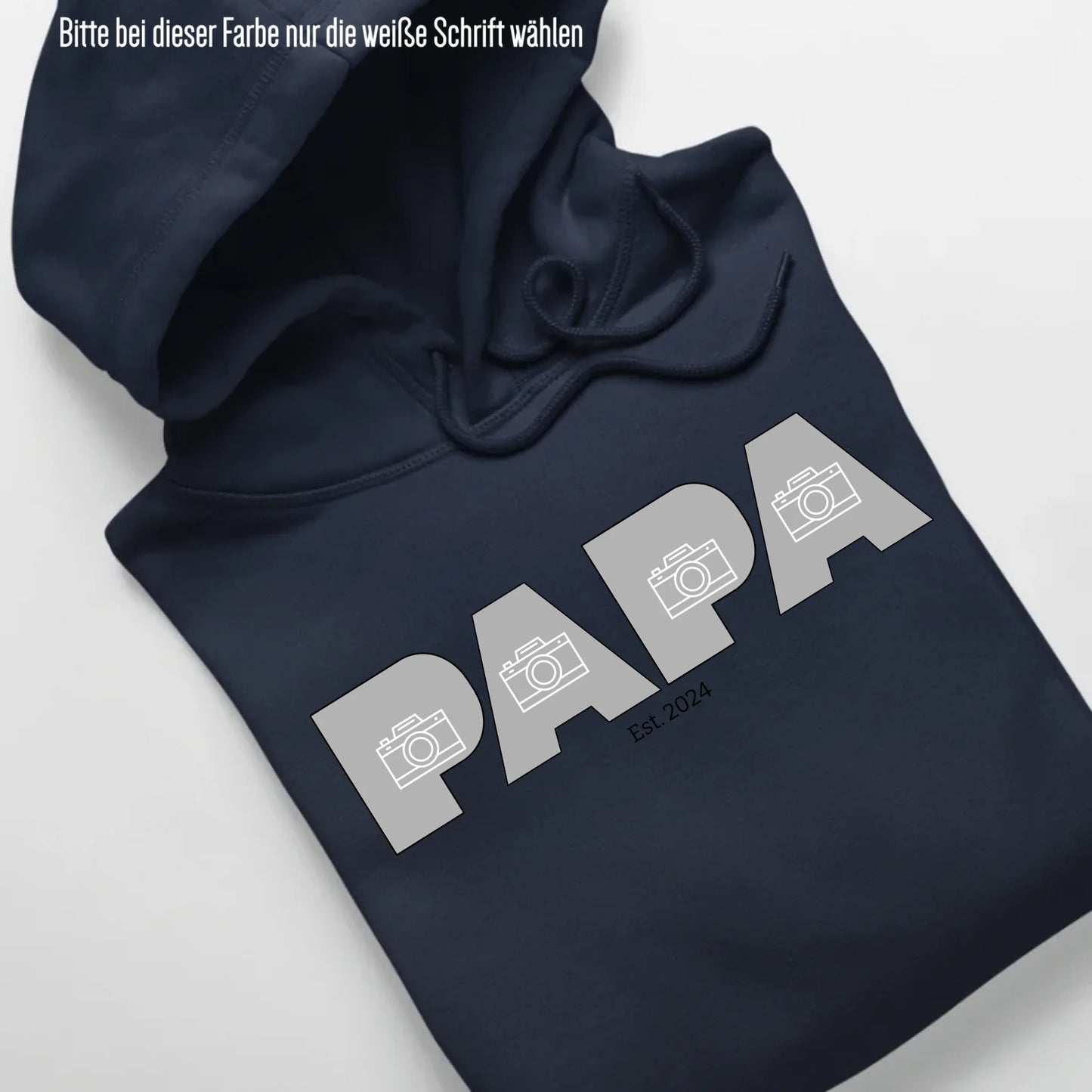 PAPA/DAD mit Fotos - Bio Unisex Hoodie *personalisierbar mit Fotos* Cruiser Hoodie 2.0 ST ST French-Navy