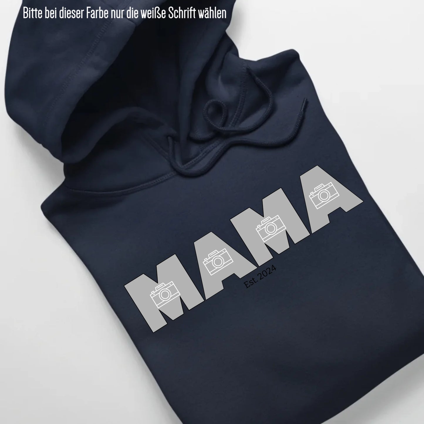 MAMA/MOM mit Fotos - Bio Unisex Hoodie *personalisierbar mit Fotos* Cruiser Hoodie 2.0 ST ST French-Navy