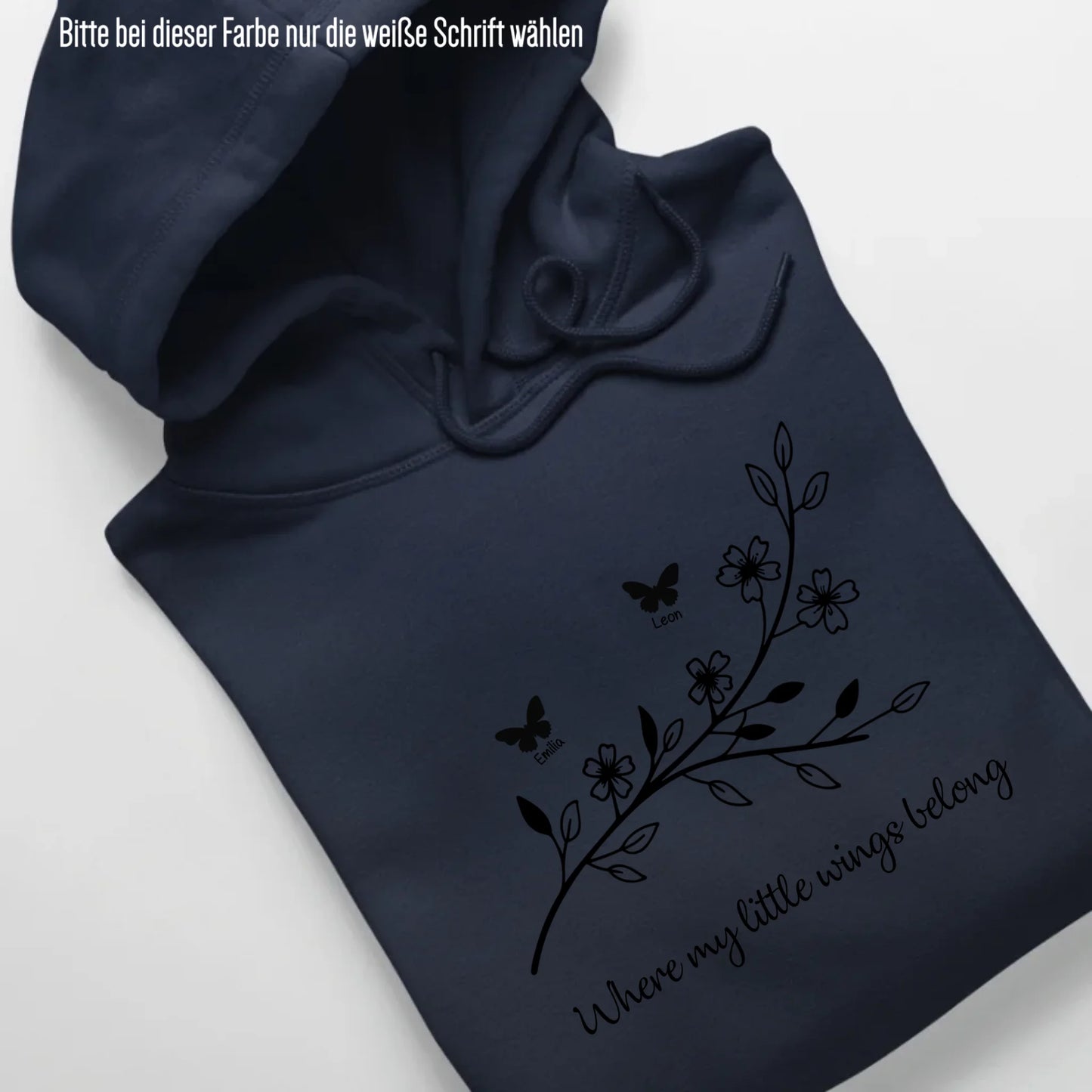Little Wings - Bio Unisex Hoodie *personalisierbar* Cruiser Hoodie 2.0 ST ST French-Navy