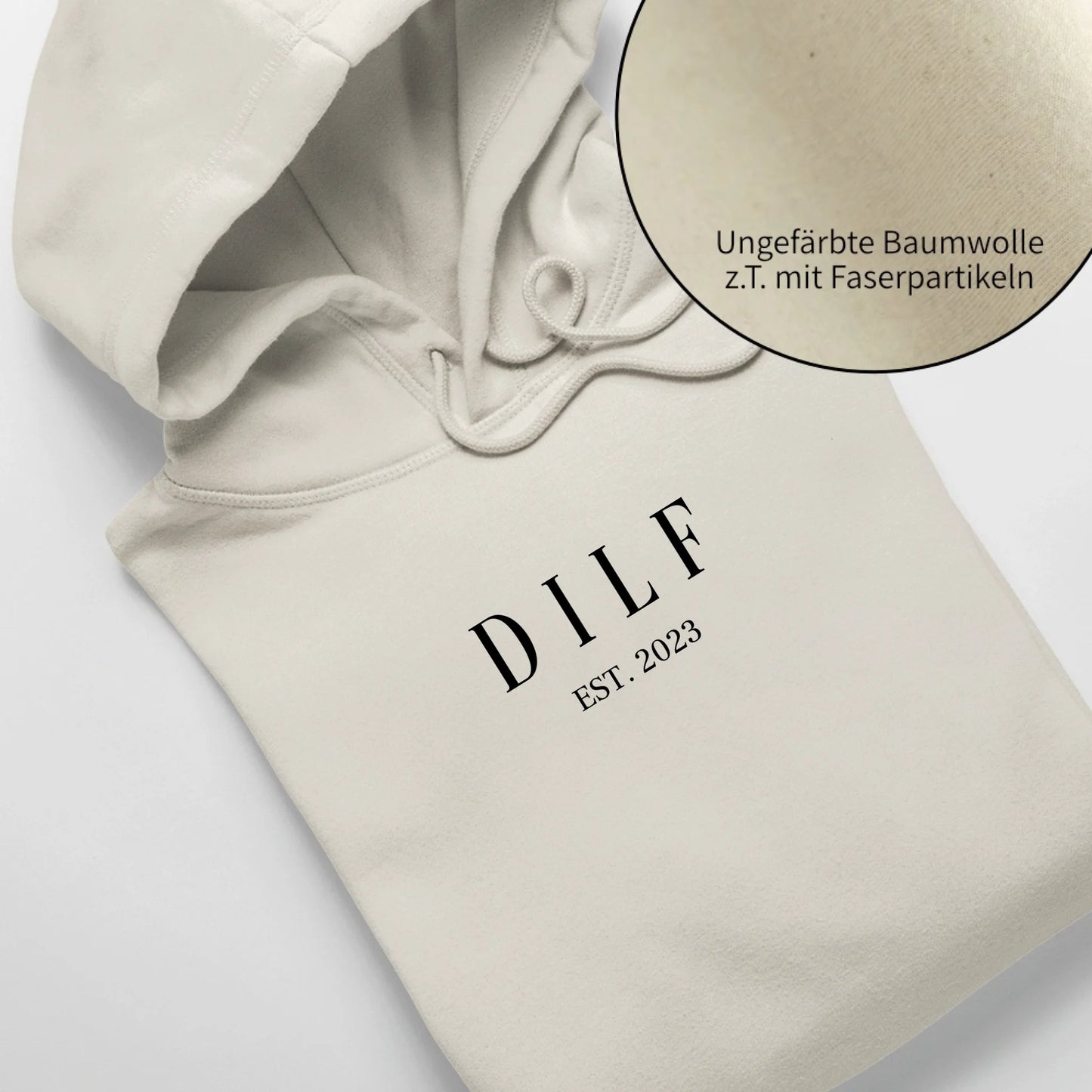 DILF - Bio Unisex Hoodie *personalisierbar* Cruiser Hoodie 2.0 ST ST Natural-Raw