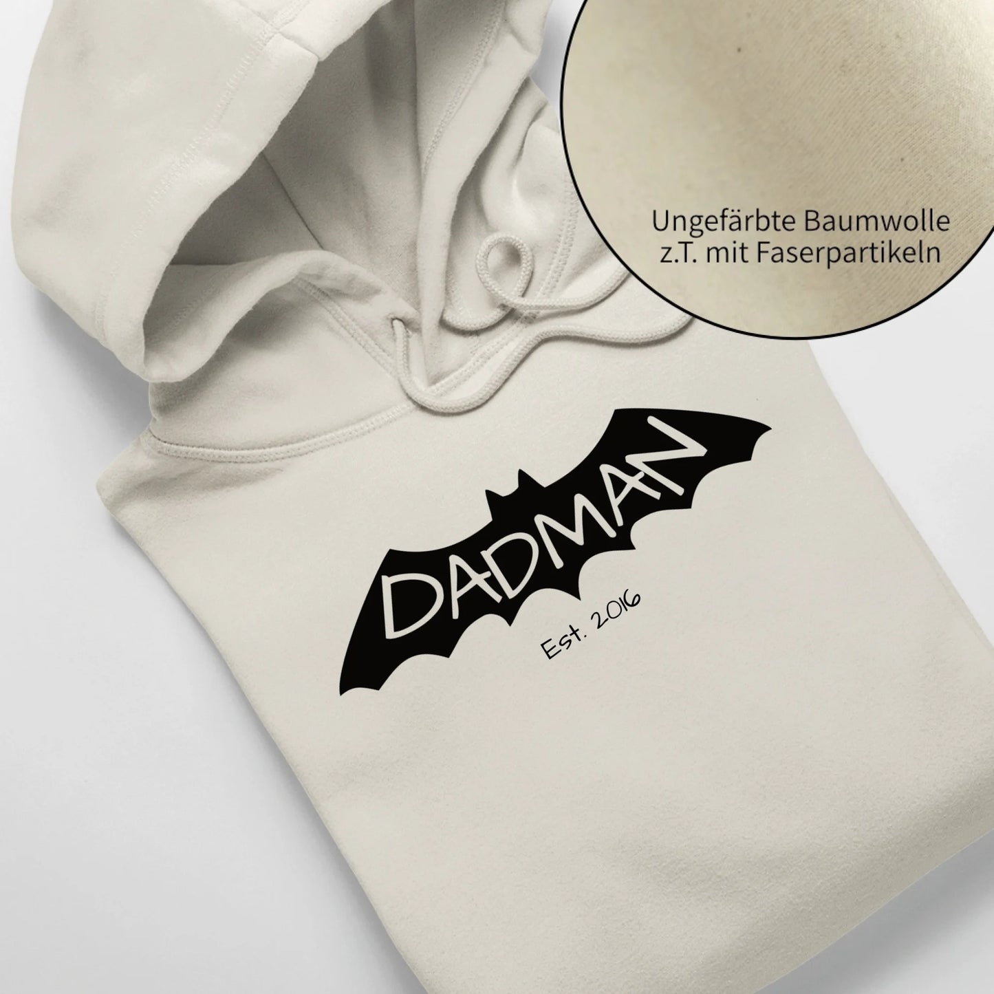 Dadman - Bio Unisex Hoodie *personalisierbar* Cruiser Hoodie 2.0 ST ST Natural-Raw