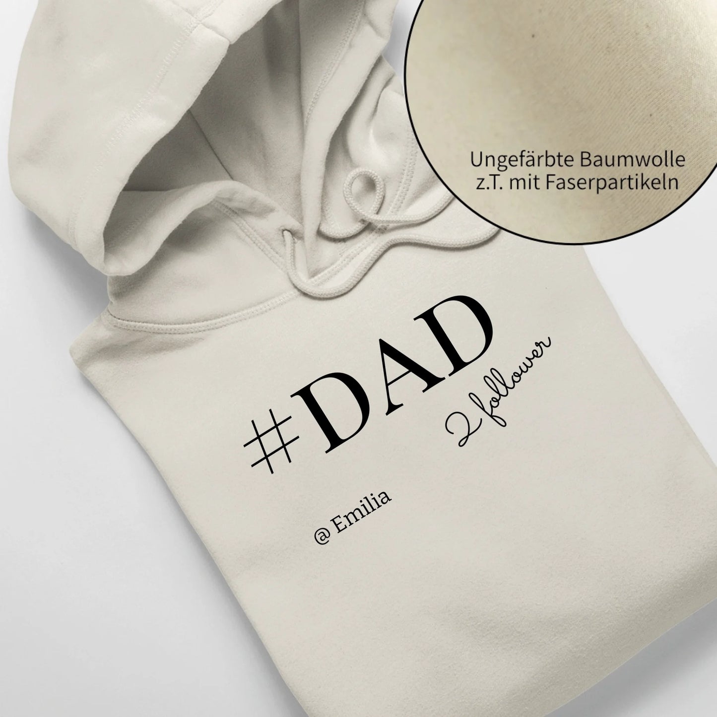 #DAD - Bio Unisex Hoodie *personalisierbar* Cruiser Hoodie 2.0 ST ST Natural-Raw