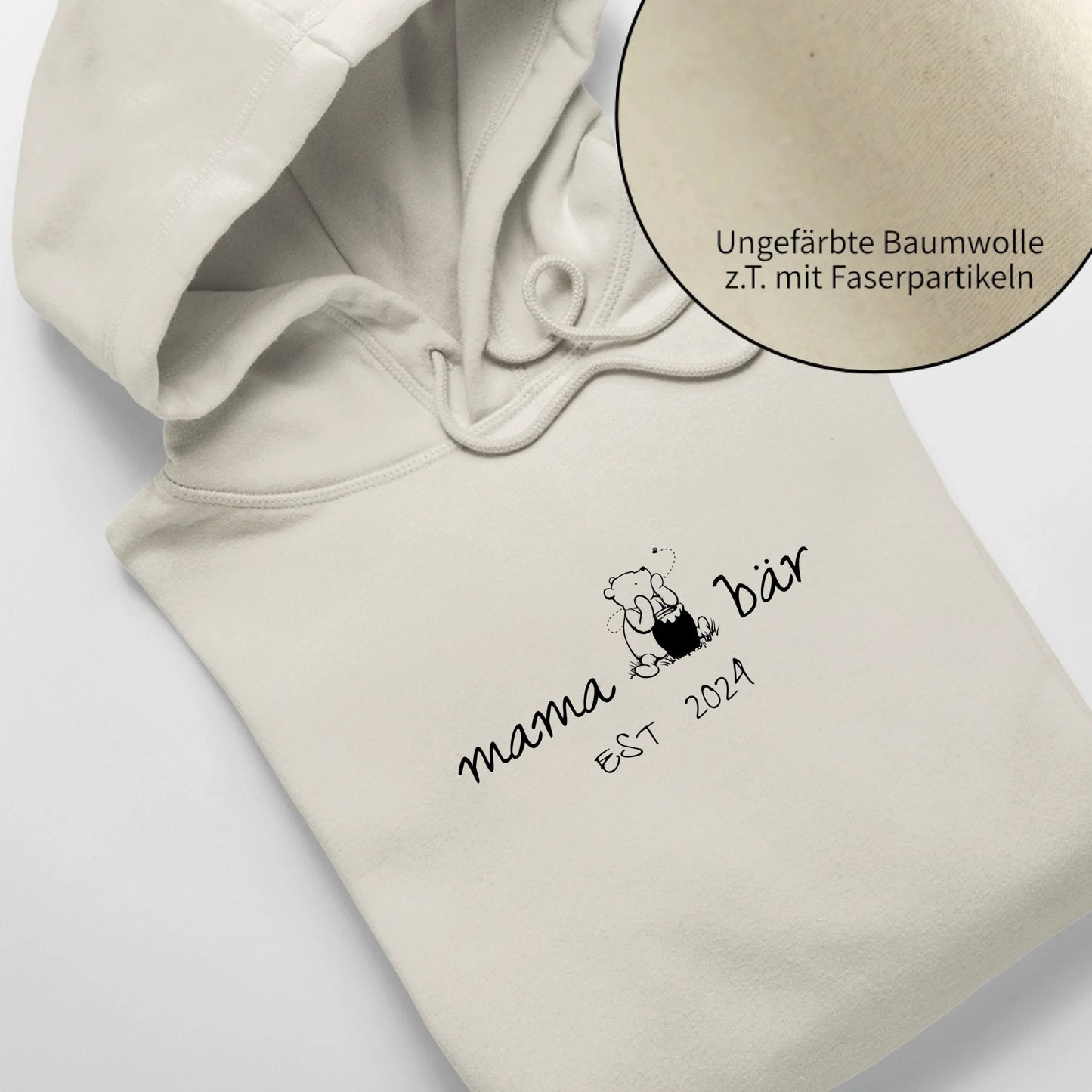 Mama Pu-Bär - Bio Unisex Hoodie *personalisierbar* Cruiser Hoodie 2.0 ST ST Natural-Raw