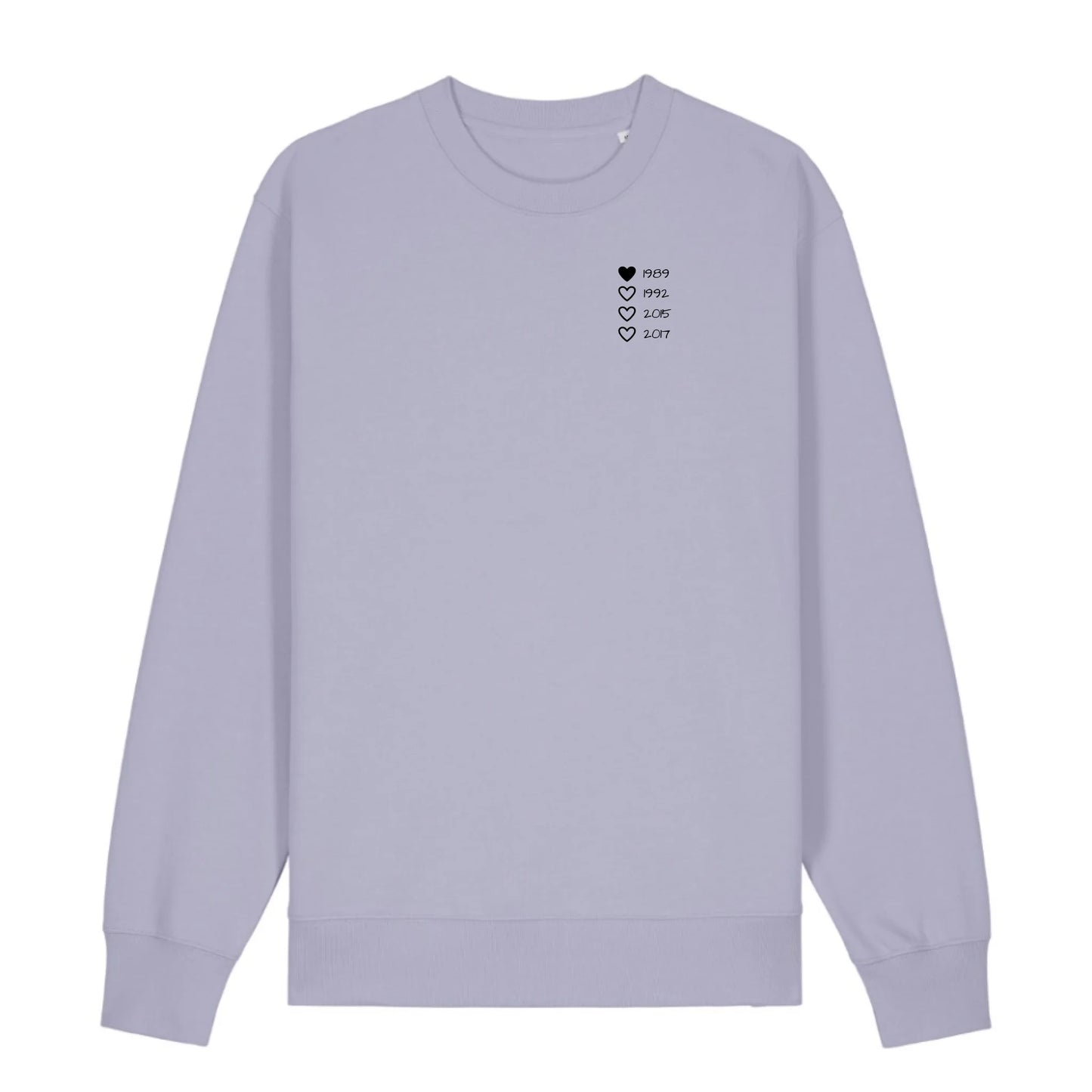 Family Hearts - Bio Unisex Sweatshirt *personalisierbar*