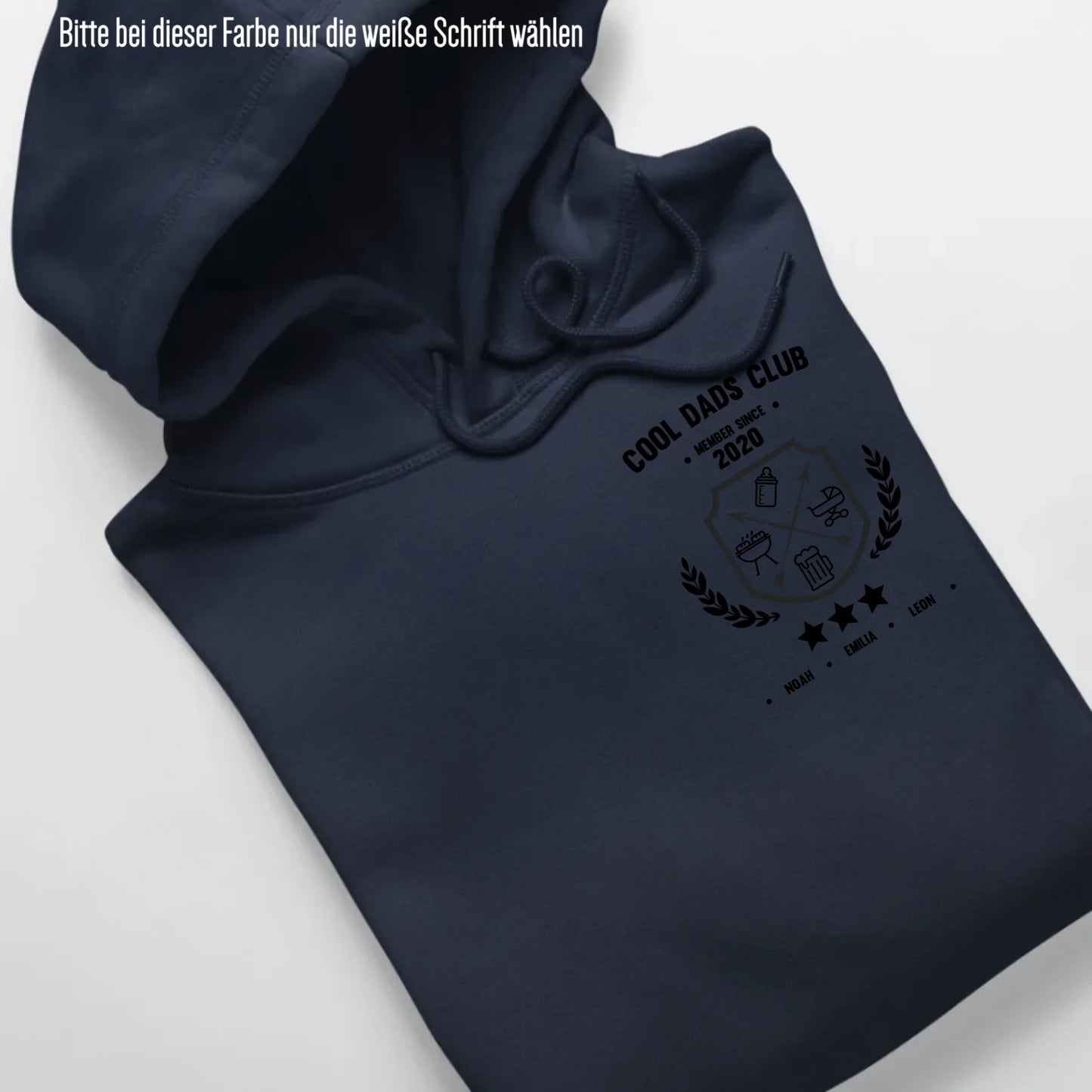 Cool Dads Club Wappen - Bio Unisex Hoodie *personalisierbar* Cruiser Hoodie 2.0 ST ST French-Navy