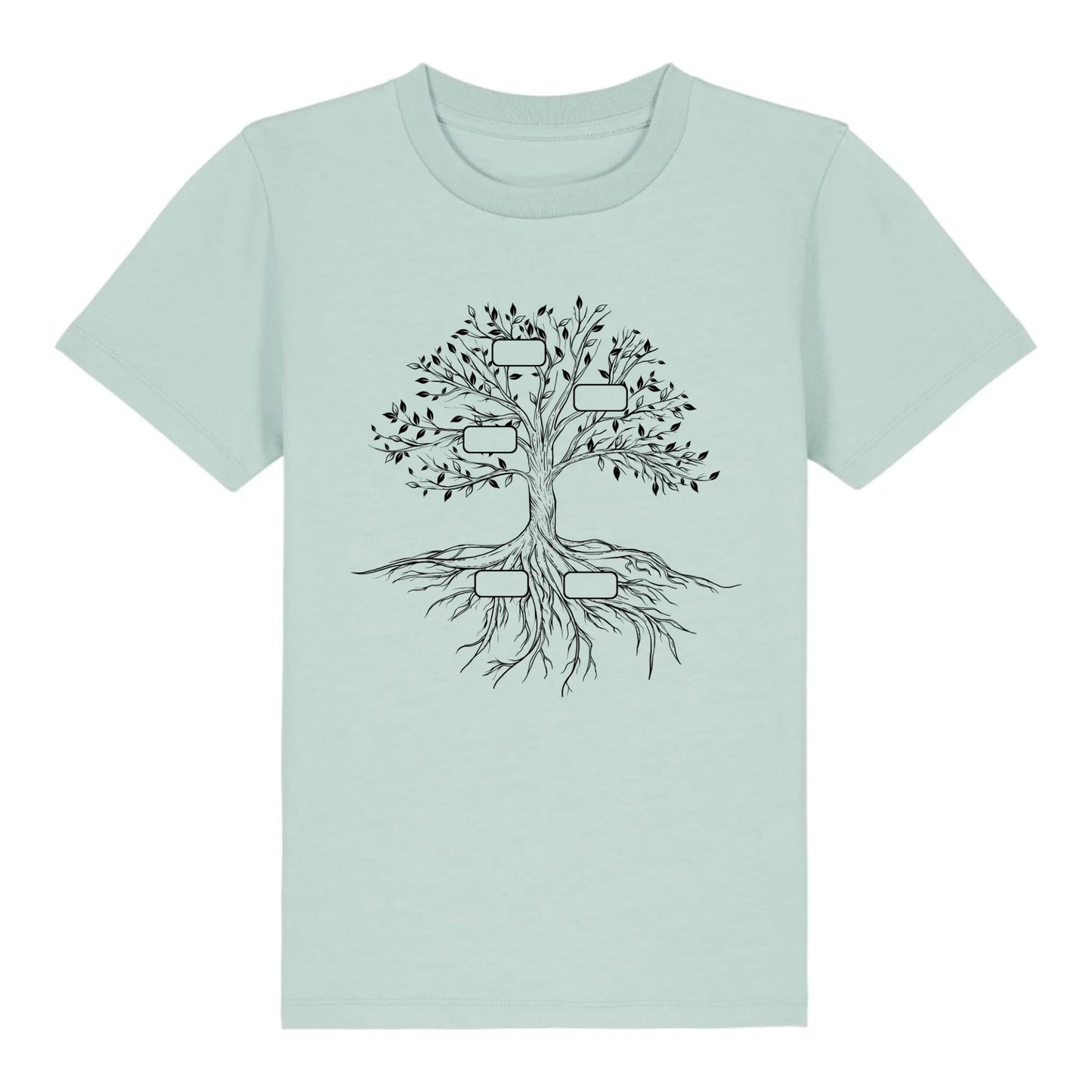 Family Tree - Bio Kinder Shirt *personalisierbar* Mini Creator Shirt 2.0 ST ST Caribbean-Blue