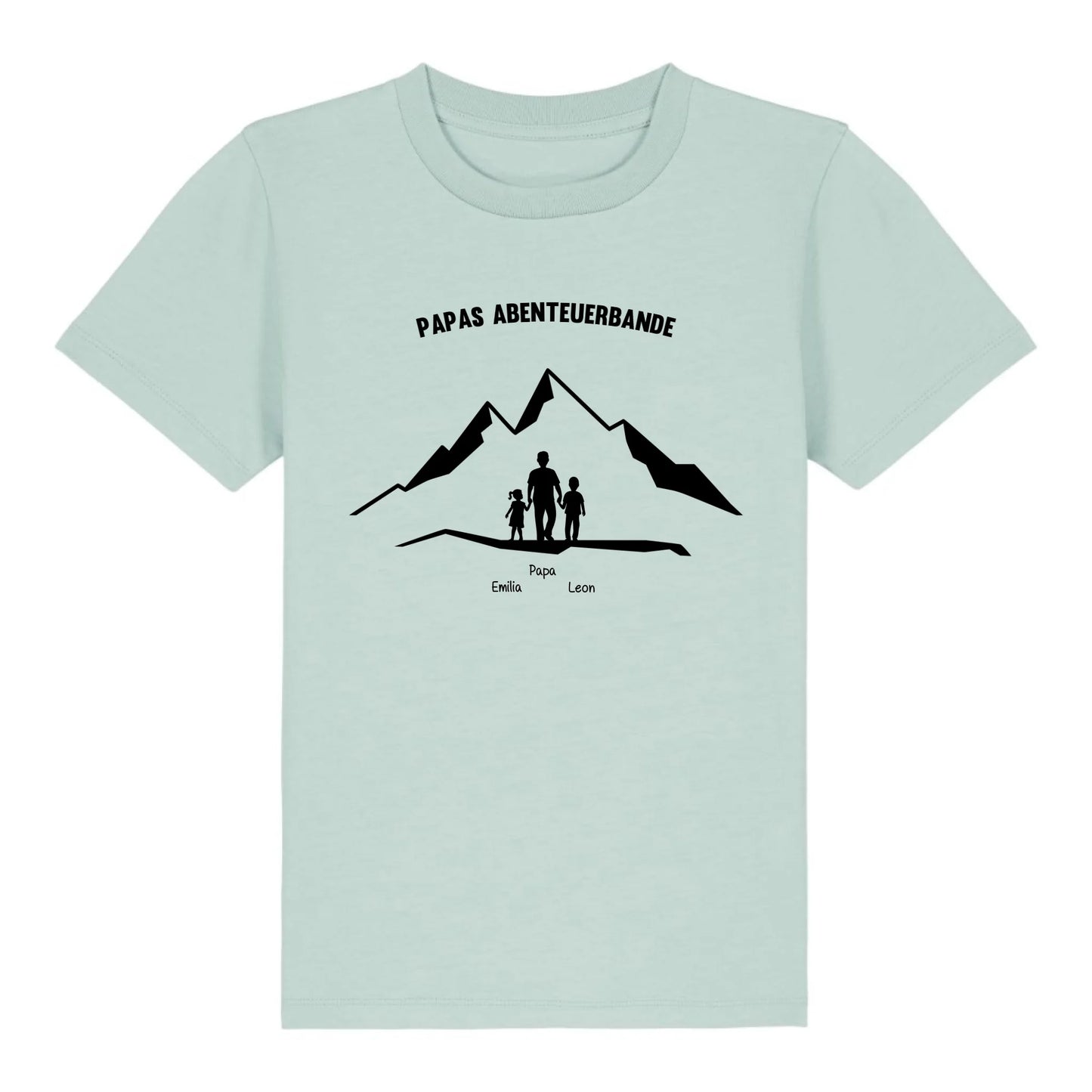 Papas Abenteuerbande - Bio Kinder Shirt *personalisierbar* Mini Creator Shirt 2.0 ST ST Caribbean-Blue