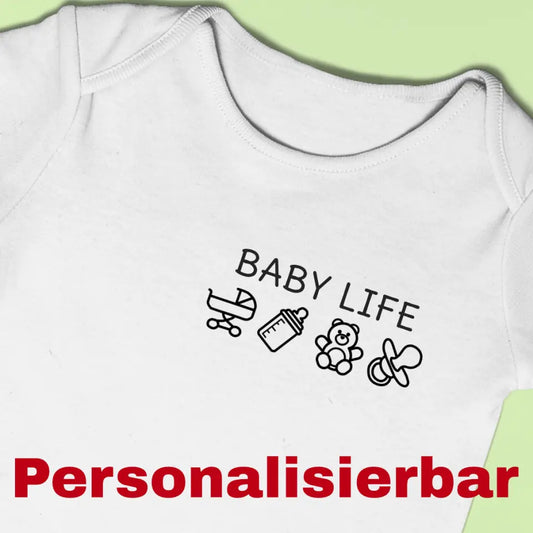 Baby Life Symbole - Bio Baby Body *personalisierbar*