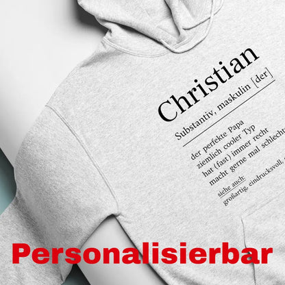 Papa Definition - Bio Unisex Hoodie *personalisierbar*