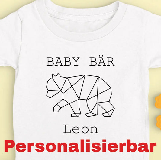 Baby Bär - Bio Baby Shirt *personalisierbar (mit Namen)*
