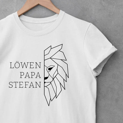 Löwen Papa - Bio Herren Shirt *personalisierbar (mit Namen)*