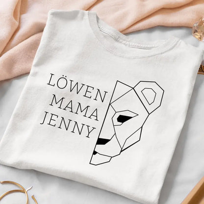 Löwen Mama - Bio Damen Shirt *personalisierbar (mit Namen)*